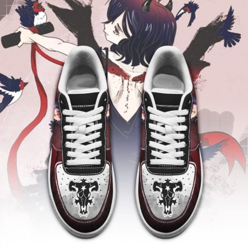 Nero Sneakers Black Bull Knight Black Clover Anime AF Shoes