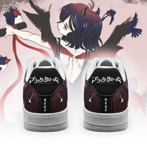 Nero Sneakers Black Bull Knight Black Clover Anime AF Shoes
