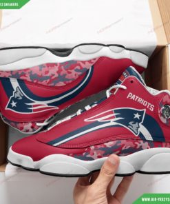New England Patriots Air Jordan 13 Custom Shoes 66