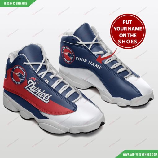 New England Patriots Personalized Air JD13 Shoes