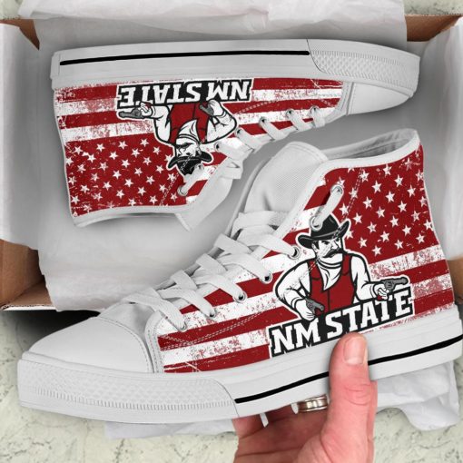New Mexico State Aggies Canvas High Top Shoes