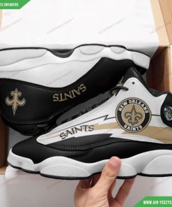 New Orleans Saints Football Air Jordan 13 Sneakers 7