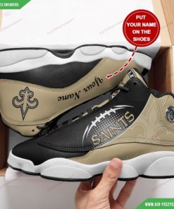 New Orleans Saints Football Personalized Air Jordan 13 Shoes 3