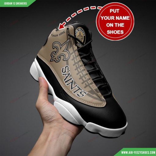 New Orleans Saints Personalized Air JD13 Sneakers