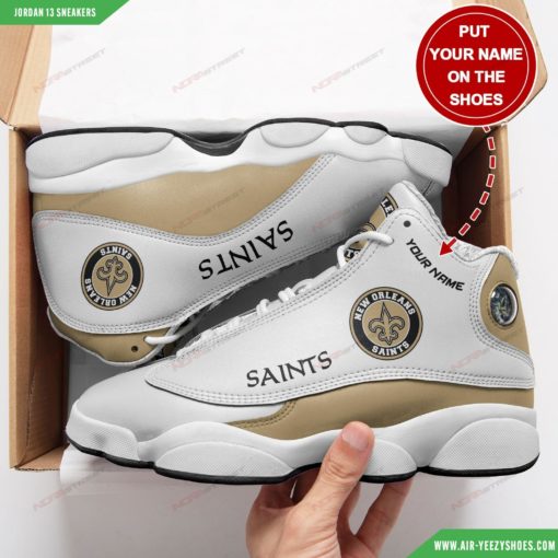 New Orleans Saints Personalized Air Jordan 13 Sneakers