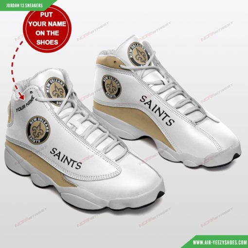 New Orleans Saints Personalized Air Jordan 13 Sneakers