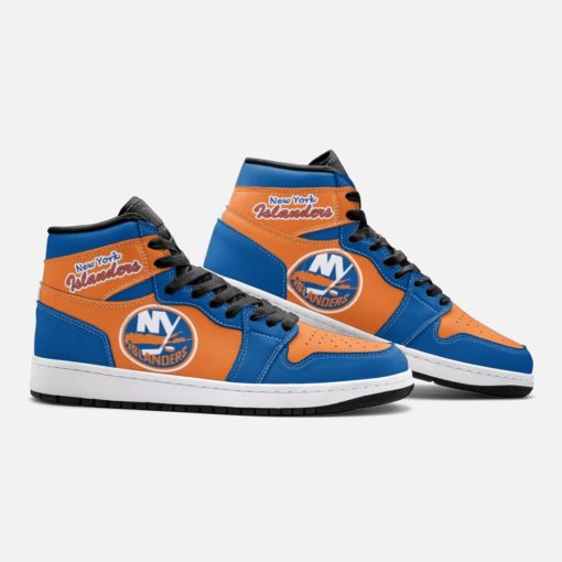 New York Islanders Custom Jordan 1 High Sneakers