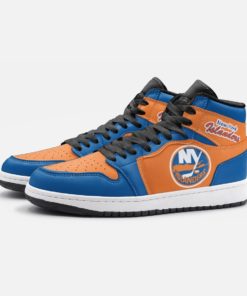 New York Islanders Custom Jordan 1 High Sneakers