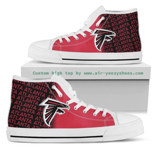 NFL Atlanta Falcons High Top Canvas Shoes