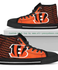 NFL Cincinnati Bengals Canvas High Top Shoes