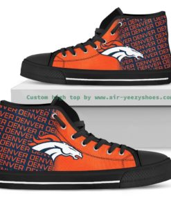 NFL Denver Broncos High Top Shoes