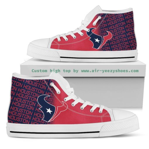 NFL Houston Texans Canvas High Top Shoes
