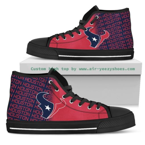 NFL Houston Texans Canvas High Top Shoes