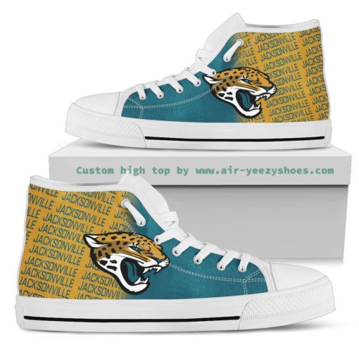 NFL Jacksonville Jaguars Canvas High Top Shoes