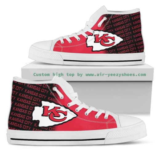 NFL Kansas City Chiefs High Top Canvas Shoes