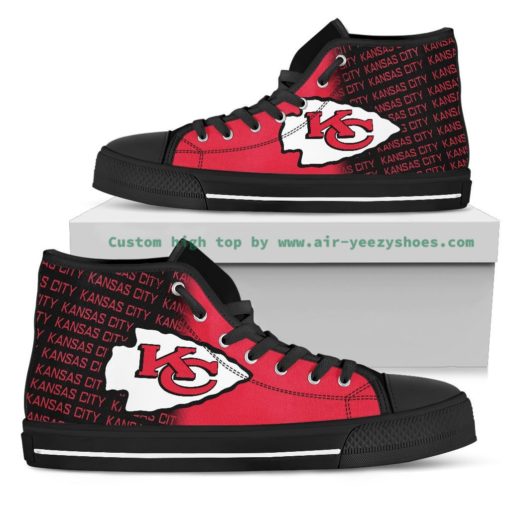 NFL Kansas City Chiefs High Top Canvas Shoes