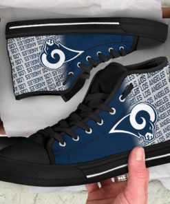 NFL Los Angeles Rams Canvas High Top Shoes