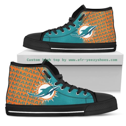 NFL Miami Dolphins High Top Shoes