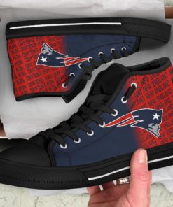 NFL New England Patriots High Top Shoes