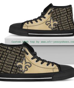 NFL New Orleans Saints Canvas High Top Shoes