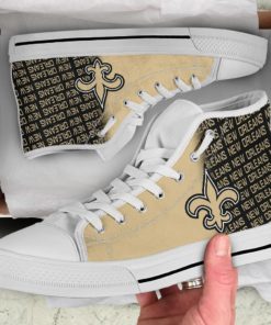 NFL New Orleans Saints Canvas High Top Shoes