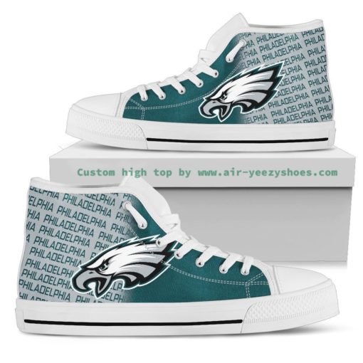 NFL Philadelphia Eagles Canvas High Top Shoes