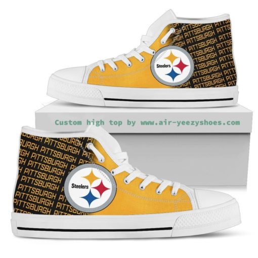 NFL Pittsburgh Steelers High Top Shoes