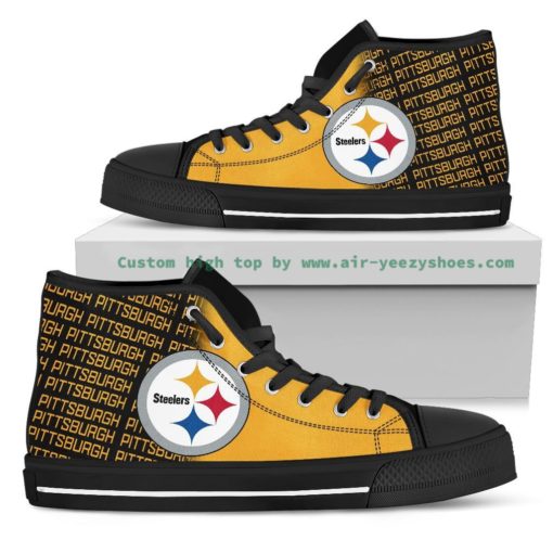 NFL Pittsburgh Steelers High Top Shoes