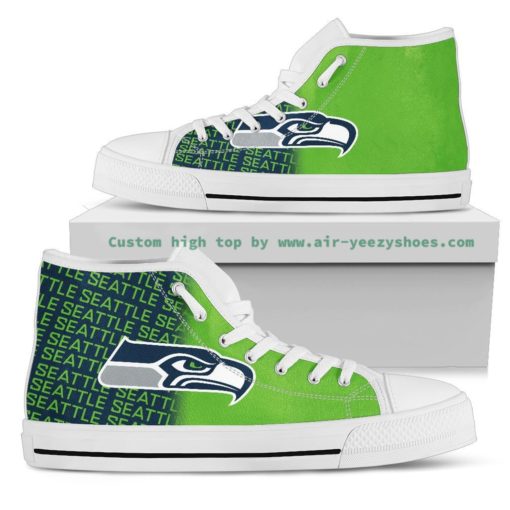 NFL Seattle Seahawks Canvas High Top Shoes