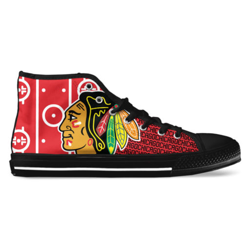 NHL Chicago Blackhawks Canvas High Top Shoes