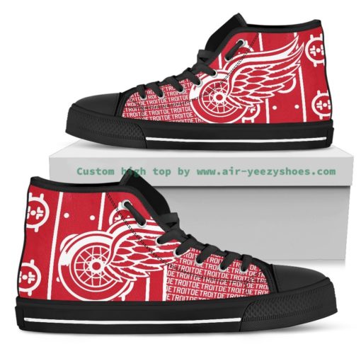 NHL Detroit Red Wings High Top Shoes