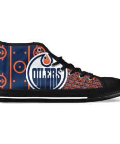 NHL Edmonton Oilers High Top Shoes