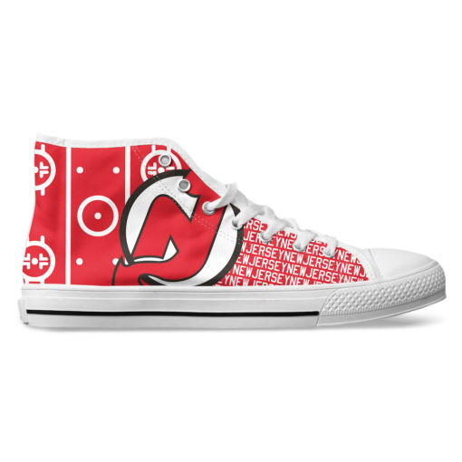 NHL New Jersey Devils Canvas High Top Shoes