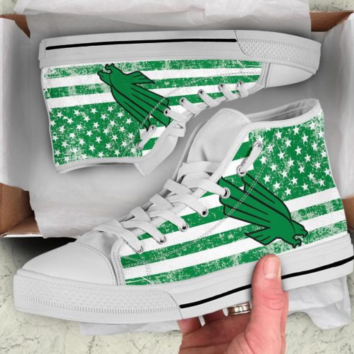 North Texas Mean Green High Top Shoes