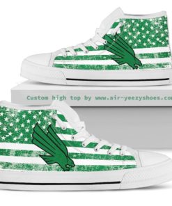 North Texas Mean Green High Top Shoes