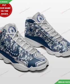 Personalized Dallas Cowboys Football Air JD13 Custom Sneakers