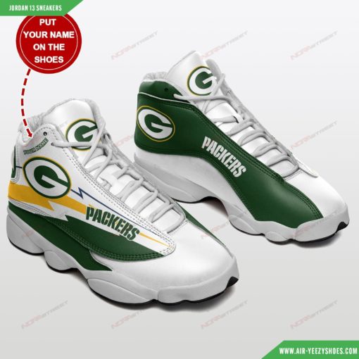 Personalized Green Bay Packers Football Air JD13 Shoes