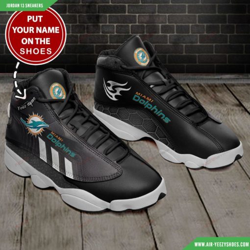 Personalized Miami Dolphins Air JD13 Custom Sneakers