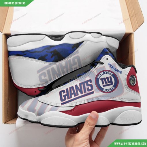Personalized New York Giants Air JD13 Sneakers