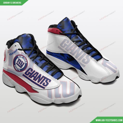 Personalized New York Giants Air JD13 Sneakers