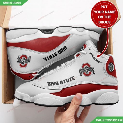 Personalized Ohio State Buckeyes Air JD13 Sneakers