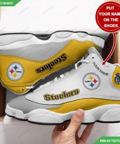 Personalized Pittsburgh Steelers Football Air Jordan 13 Sneakers