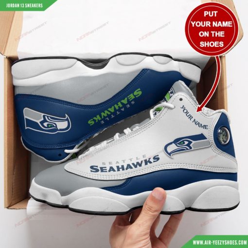 Personalized Seattle Seahawks Air JD13 Sneakers