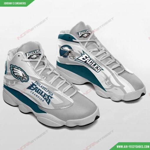 Philadelphia Eagles Air JD13 Shoes, NFL Gift for Fans