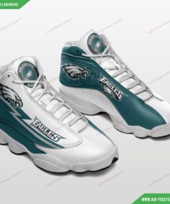 Philadelphia Eagles Air JD13 Shoes 4, NFL Gift for Fans