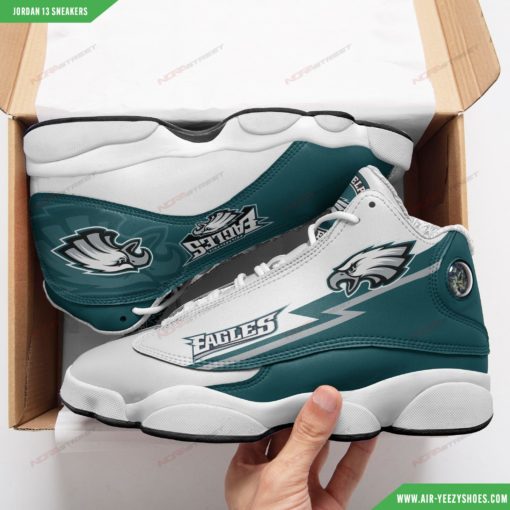 Philadelphia Eagles Air JD13 Shoes 4, NFL Gift for Fans