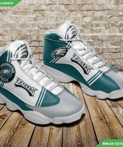 Philadelphia Eagles Air JD13 Sneakers 2, NFL Gift for Fans