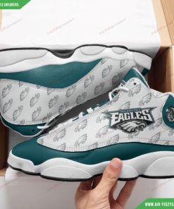 Philadelphia Eagles Air Jordan 13 Custom Sneakers 353, NFL Gift for Fans