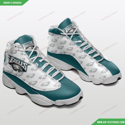 Philadelphia Eagles Air Jordan 13 Custom Sneakers 353, NFL Gift for Fans