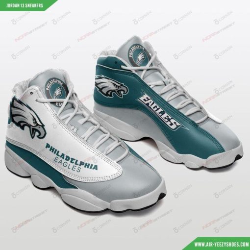Philadelphia Eagles Football Jordan 13 Sneakers